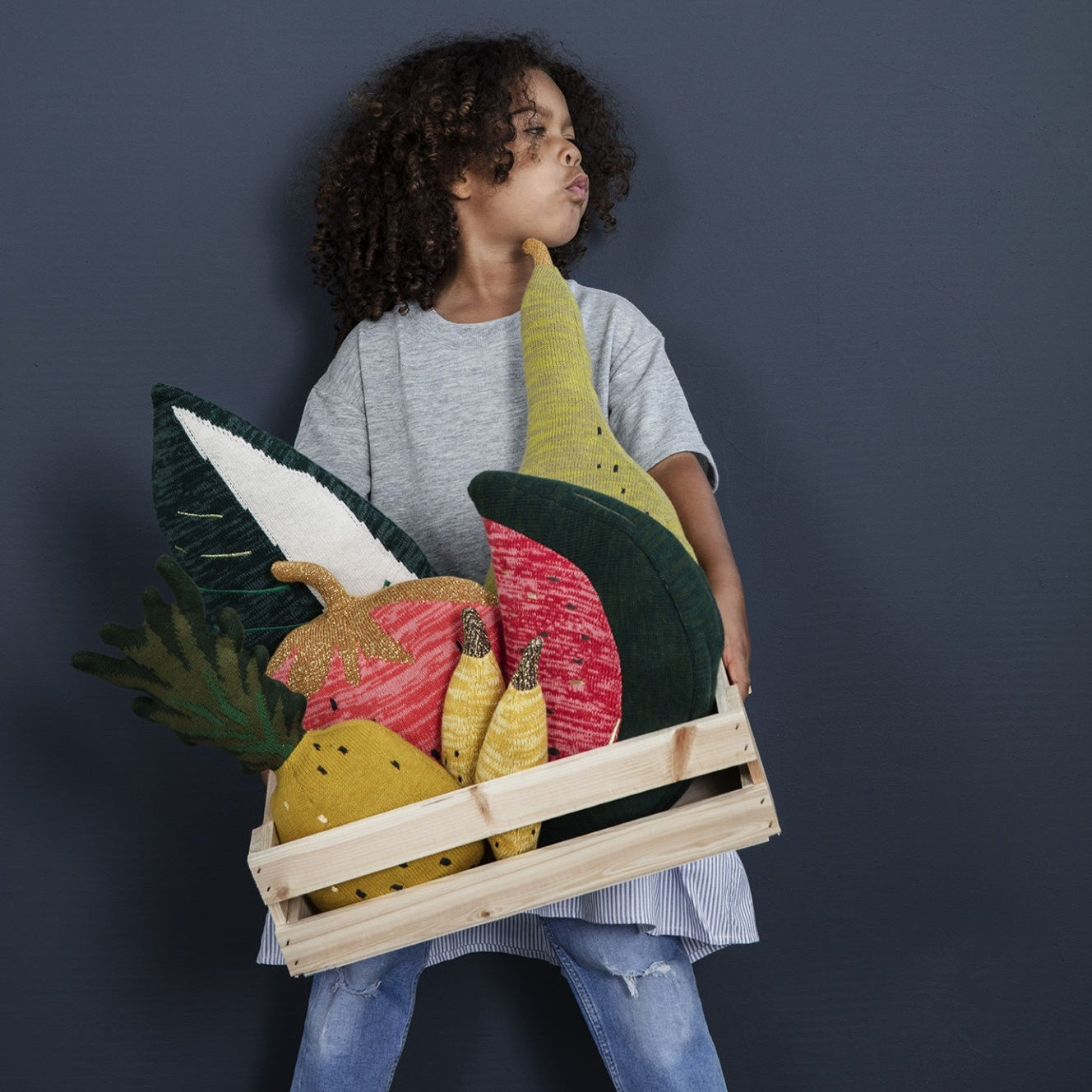 Ferm Living Fruiticana Strawberry Cushion