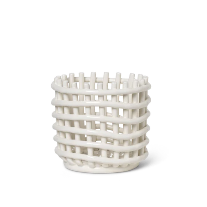 Ferm Living Ceramic Basket - Small