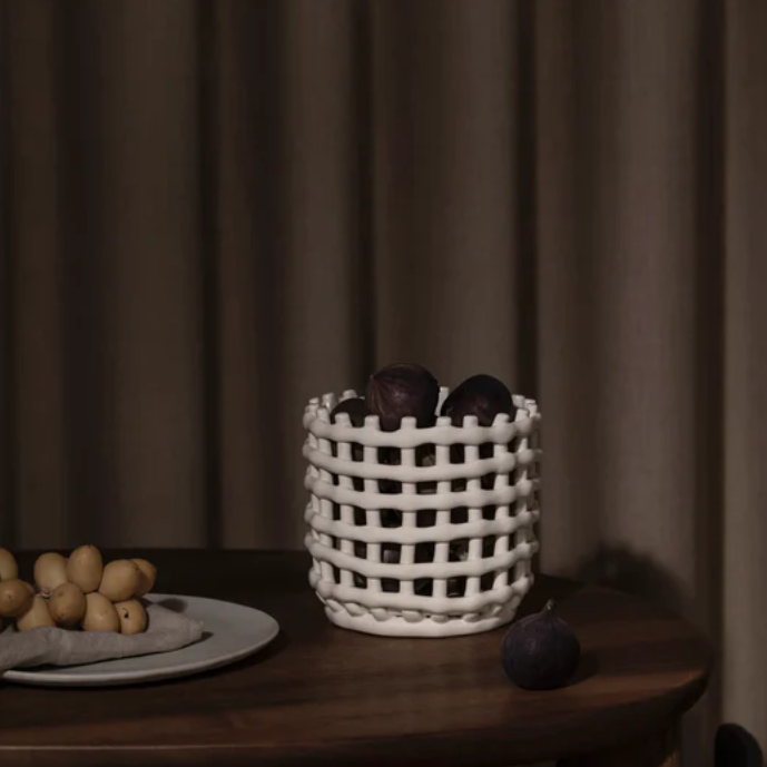 Ferm Living Ceramic Basket - Small
