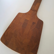 Dansk Staved Teak Cutting Board with Integrated Knife
