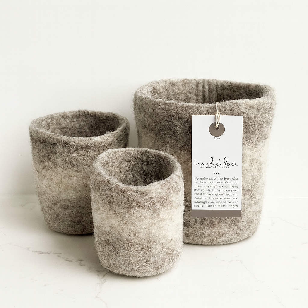 Indaba Wool  Stacking Vessels