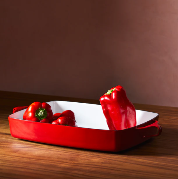 Dansk Købenstyle Chili Red Large Baker - Red Bottom