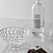 Orrefors Raspberry Crystal Bowl