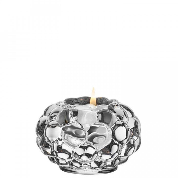 Orrefors Raspberry Crystal Votive