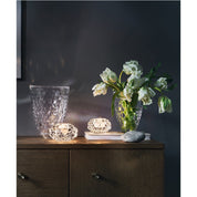 Orrefors Raspberry Crystal Votive