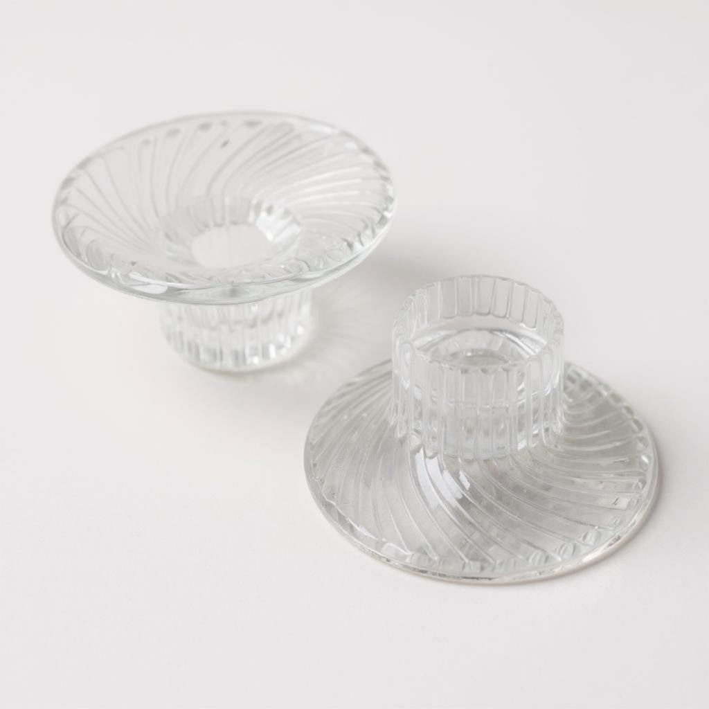 iittala Poppa Glass Candle Holders