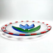 Kosta Boda Tulipa Dessert Plate – Ulrica Hydman-Vallien, 1992 Design
