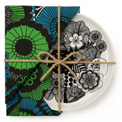 Marimekko  Siirtolapuutarha Launten Plate and Napkin Set