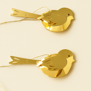 Jette Froliche Golden Bird Ornaments