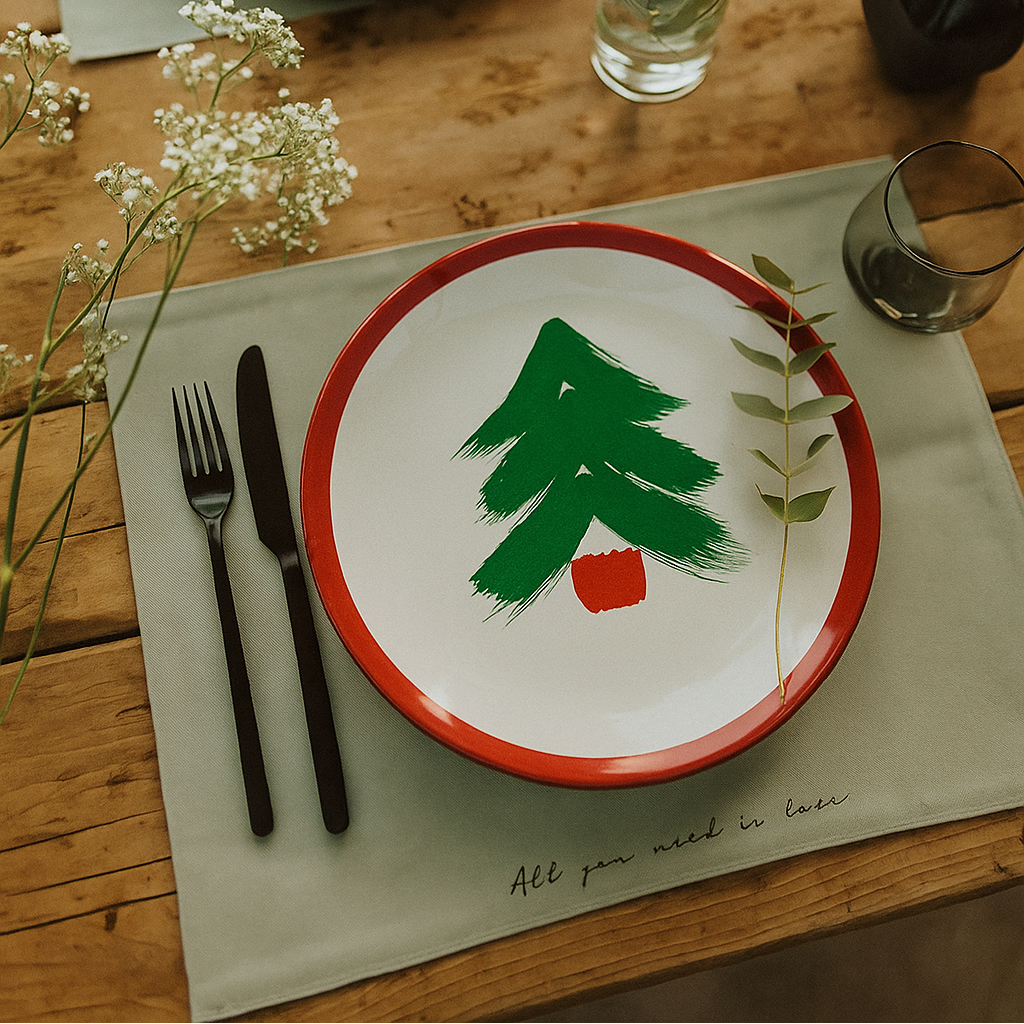 Pfaltzgraff Marimekko Christmas Tree Plates