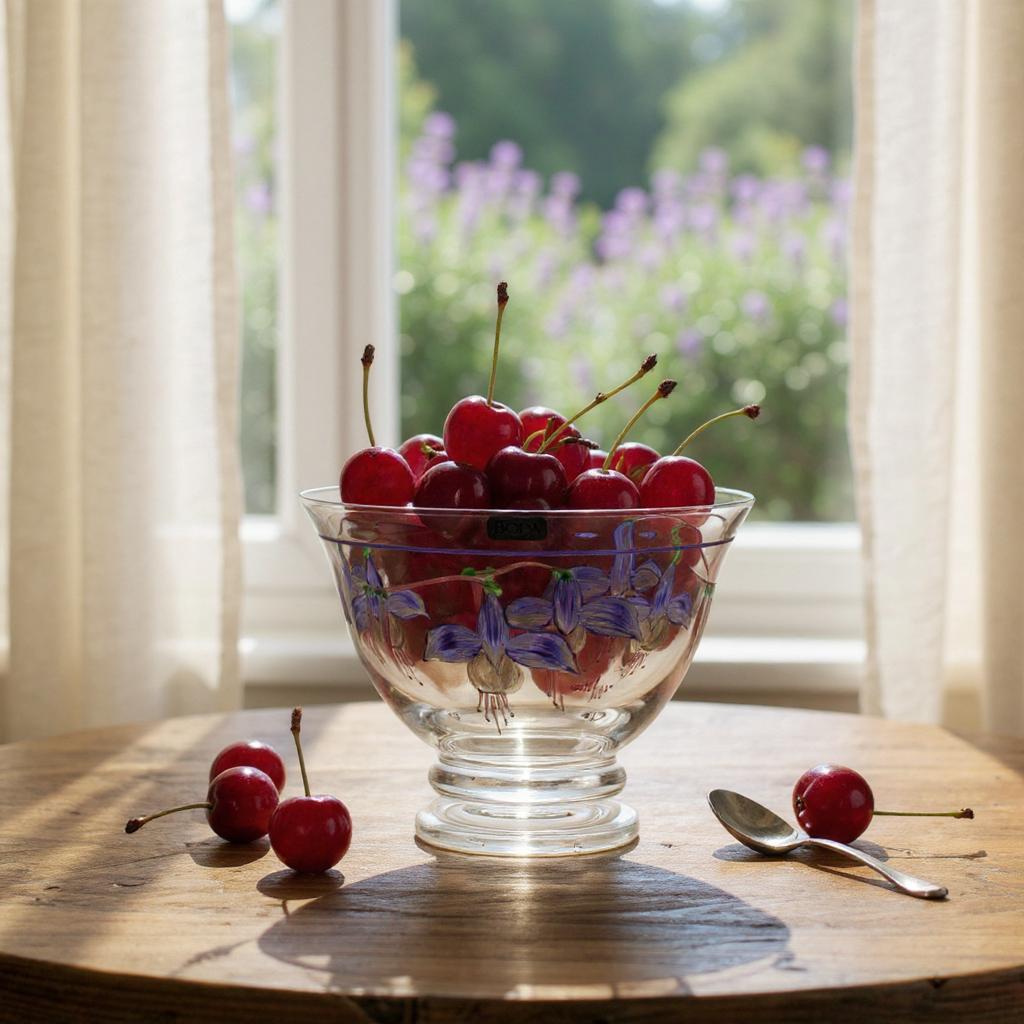 Kosta Boda Fuchsia Bowl