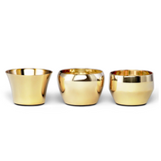 Skultuna Kin Tealight Set Brass and Silver