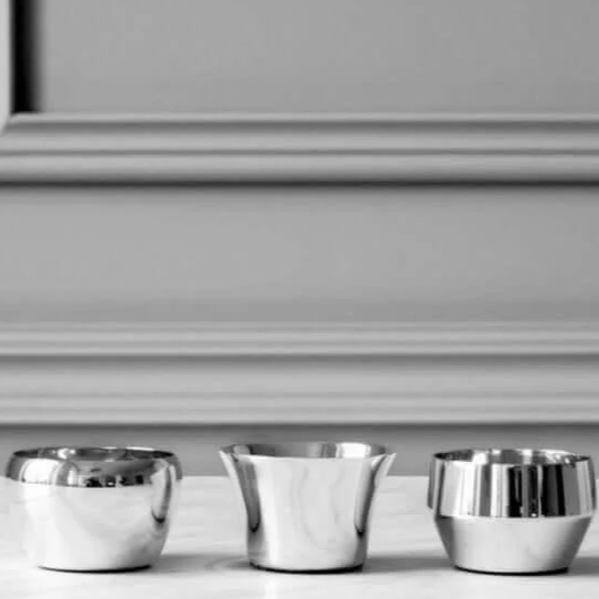 Skultuna Kin Tealight Set Brass and Silver