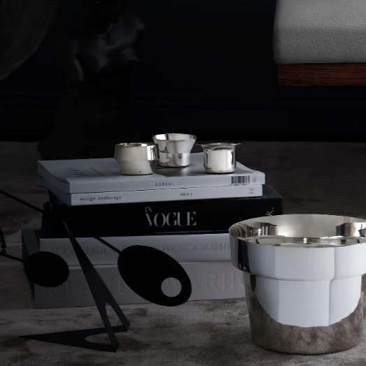 Skultuna Kin Tealight Set Brass and Silver